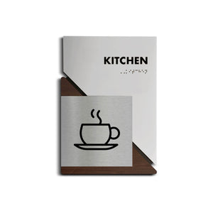 Information signs Interior Acrylic & Wood Sign for Kitchen "Creative" Design