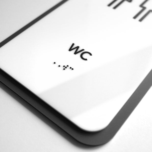Акрилова табличка "WC" — "Elegant" дизайн