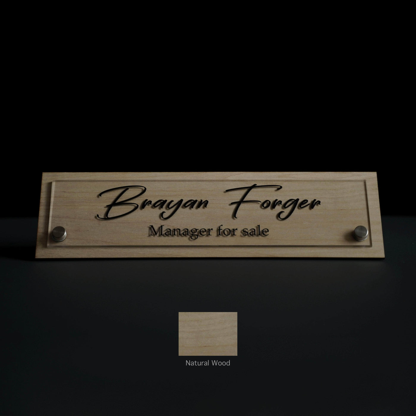 Desk sign Desk Name Sign - Office Decor