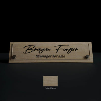 Desk sign Desk Name Sign - Office Decor