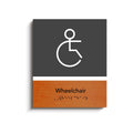 Bathroom Signs Wheelchair Sign for Restroom: "Dragon" Design - Photo #1