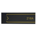 Door Numbers - Door Number Sign Acrylic & Wood - Strict Style - Photo #2