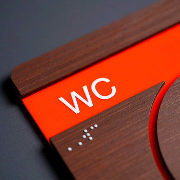 Information signs Wardrobe Closet Sign: Wood Sign — "Genova" Design - Photo #9
