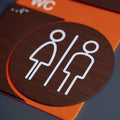 Bathroom Signs All Gender Bathrooms Signs - "Genova" Design - Photo #7