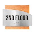 Floor Signs - Steel Sign For 2nd Floor "Wave" Design - Photo #11