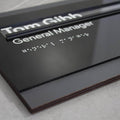 Door Signs - Custom Wood & Acrylic Replaceable Nameplate Door Sign "Buro" Design - Photo #9