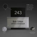 Door Signs Room Number Sign with Name Plate: Wood & Acrylic Sign - Photo #4