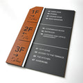 Directional Wayfinding Sign - Wooden Plate "Dragon" Design - Photo #6