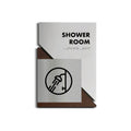 Information signs Shower Signage - "Creative" Design - Photo #1
