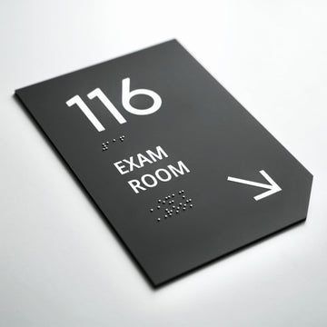 Табличка "Екзаменаційний кабінет": Сірий матовий акрил — "Clear" Дизайн - Photo #5