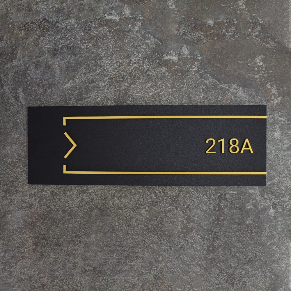 Door Numbers - Door Number Sign Acrylic & Wood - Strict Style