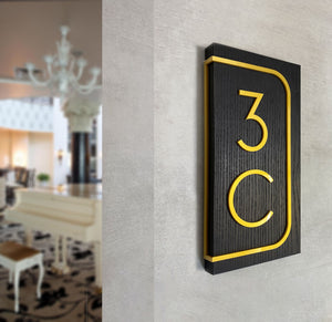 Door Numbers - Door Number Sign - Interior Wall Plate