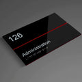 Door Signs Door Number Sign: Double Acrylic Sign - Photo #2