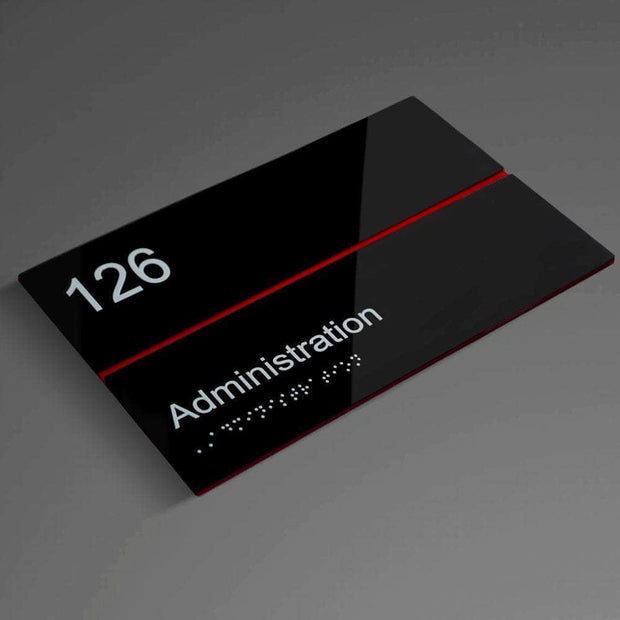 Door Signs Door Number Sign: Double Acrylic Sign