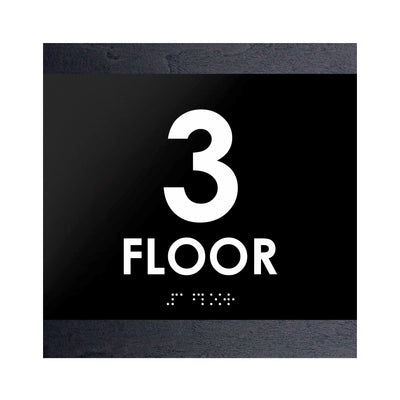 Floor Signs - 3rd Floor Sign "Buro" Design