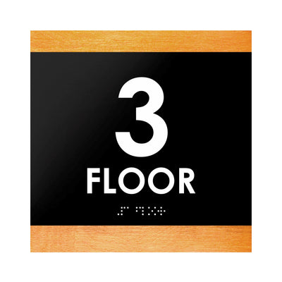 Floor Signs - 3rd Floor Sign "Buro" Design