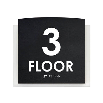 Floor Signs - 3rd Floor Sign "Scandza" Design - Photo #7