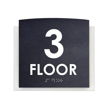 Floor Signs - 3rd Floor Sign "Scandza" Design - Photo #8