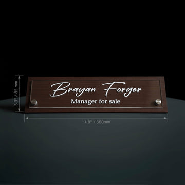 Desk sign Desk Name Sign - Office Decor - Photo #4