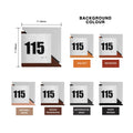 Door Numbers Door Number Sign: Wood & Stainless Steel Plate — "Creative" Design - Photo #3