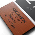 Door Numbers Office Door Number Sign & Name Plates: Acrylic & Wood — "Dragon" Design - Photo #3