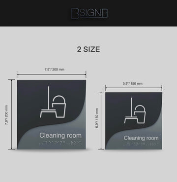 Information signs Wi-Fi Signs: - Double Acrylic Door Plate — "Gray Calm" Design - Photo #3