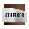 Floor Signs - Steel Sign For 4th Floor "Wave" Design - Photo #9