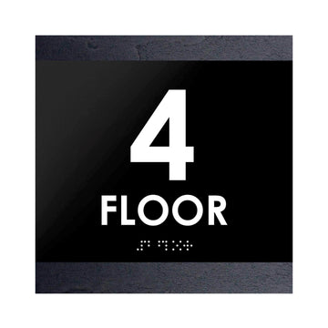 Floor Signs - 4th Floor Sign "Buro" Design - Photo #8