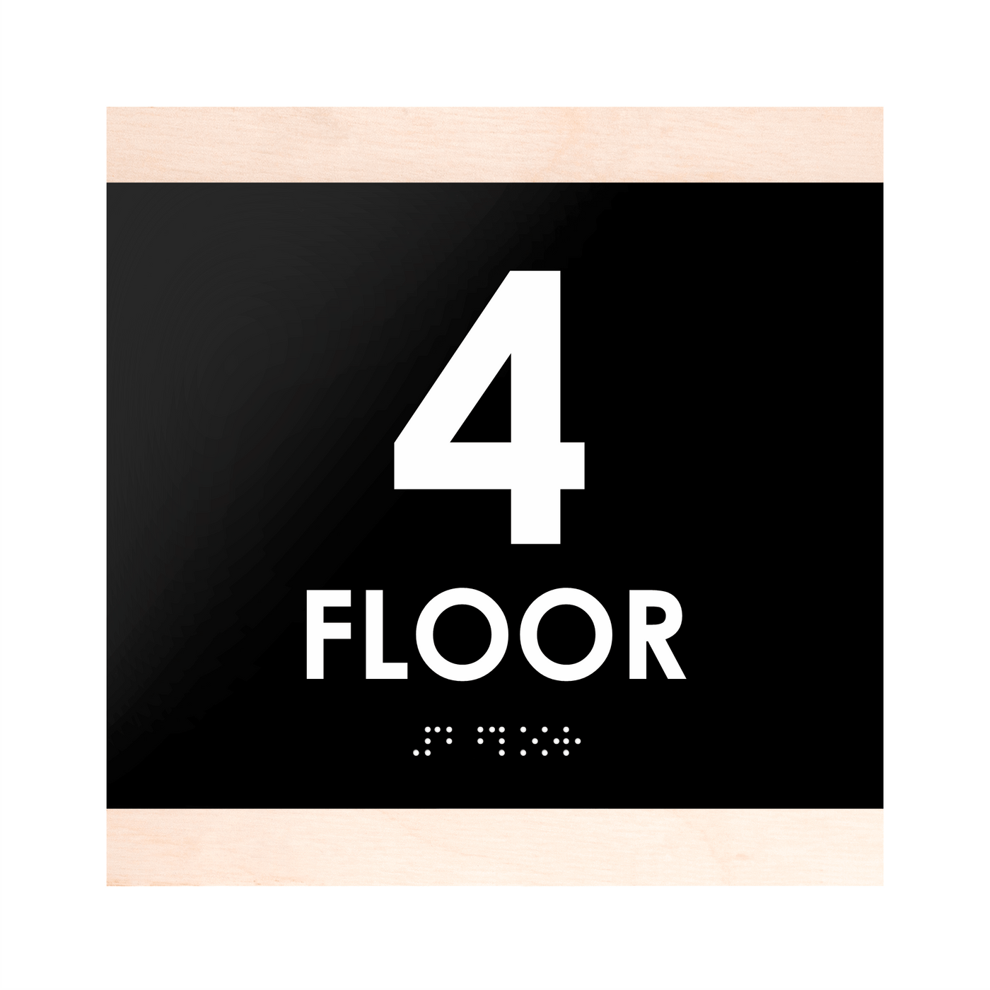 Floor Signs - 4th Floor Sign "Buro" Design