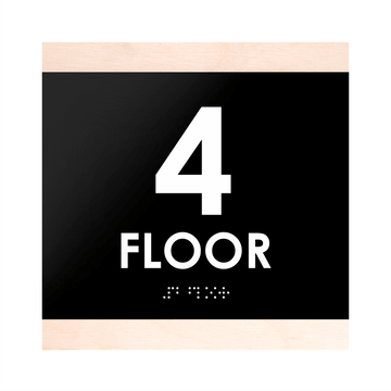 Floor Signs - 4th Floor Sign "Buro" Design - Photo #6