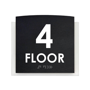 Floor Signs - 4th Floor Sign "Scandza" Design - Photo #7