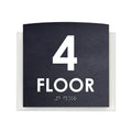 Floor Signs - 4th Floor Sign "Scandza" Design - Photo #8