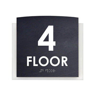 Floor Signs - 4th Floor Sign "Scandza" Design - Photo #8