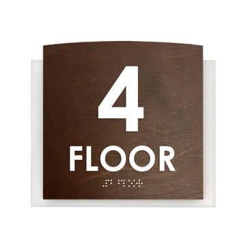 Floor Signs - 4th Floor Sign "Scandza" Design - Photo #9