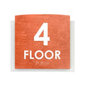 Floor Signs - 4th Floor Sign "Scandza" Design - Photo #10