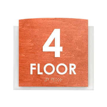 Floor Signs - 4th Floor Sign "Scandza" Design - Photo #10