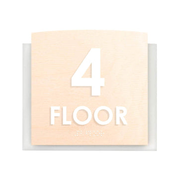 Floor Signs - 4th Floor Sign "Scandza" Design - Photo #12