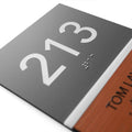 Door Numbers Office Door Number Sign & Name Plates: Acrylic & Wood — "Dragon" Design - Photo #8
