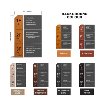 Directional Wayfinding Sign - Wooden Plate "Dragon" Design - Photo #7