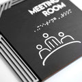 Bathroom Signs Steel Toilet Signs for Bathroom - " Authentic " Design - Photo #10