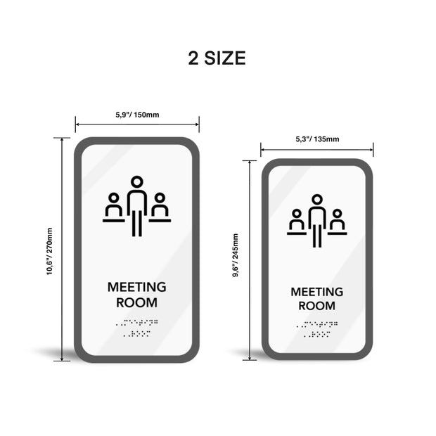 Акриловая табличка «Meeting Room» — "Elegant" дизайн