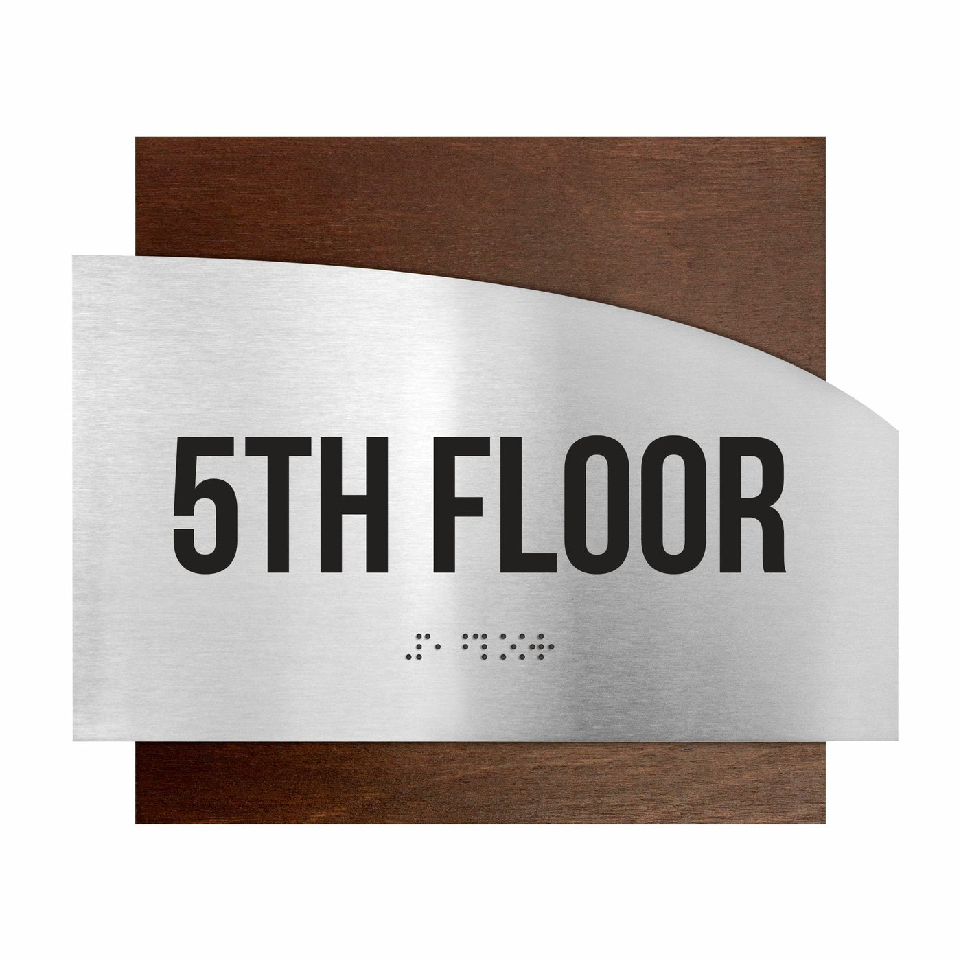 Floor Signs - Steel Sign For 5s Floor "Wave" Design