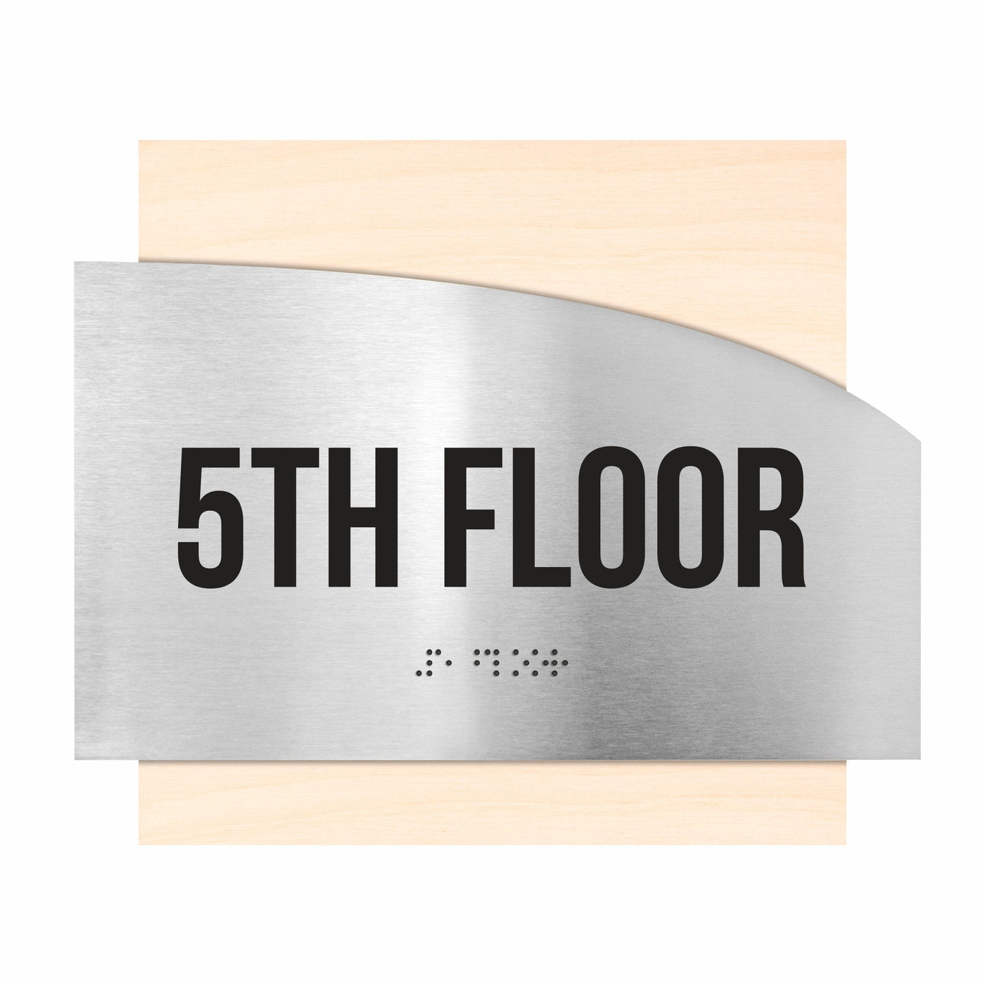 Floor Signs - Steel Sign For 5s Floor "Wave" Design