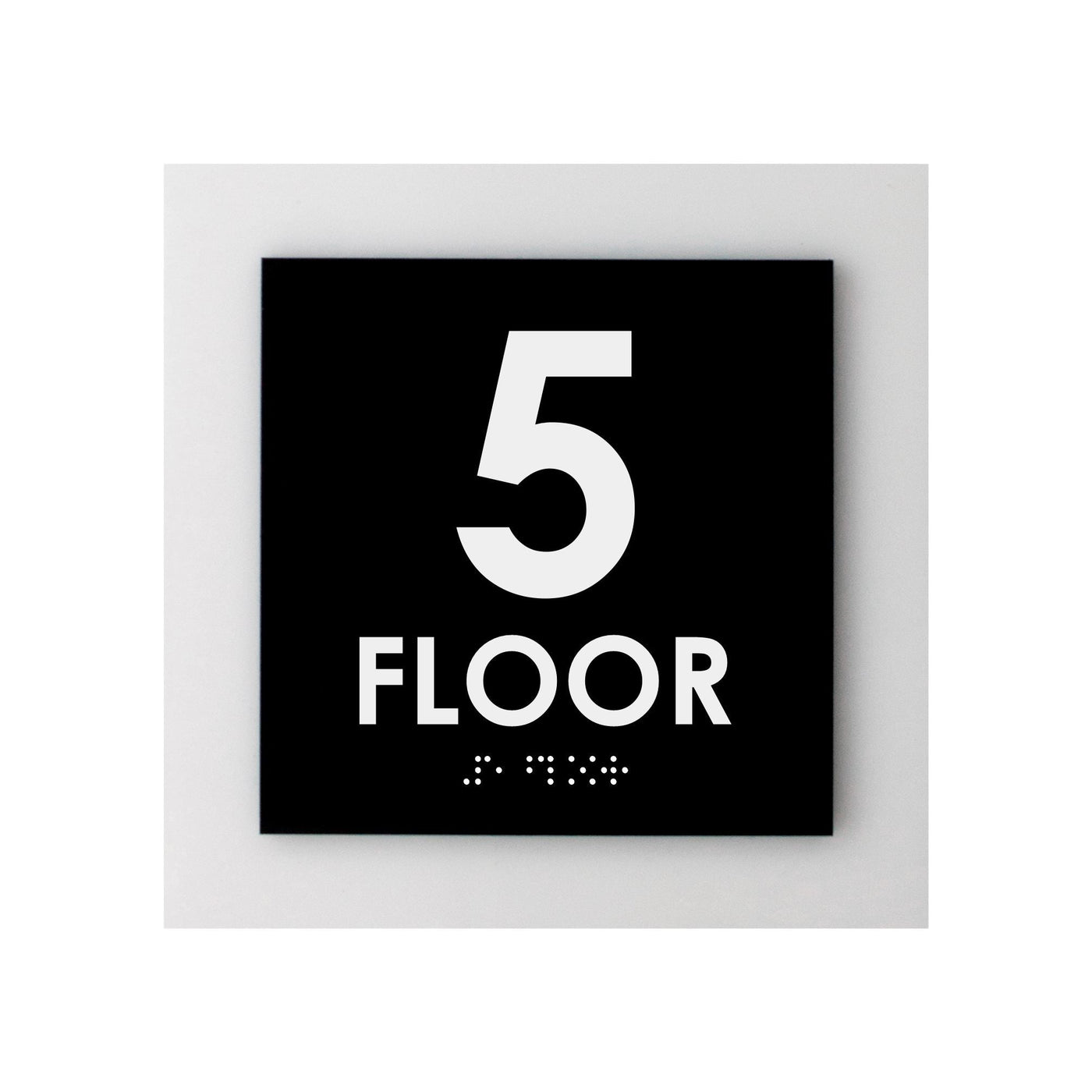 Floor Signs - 5s Floor Sign - Interior Acrylic Sign - "Simple" Design