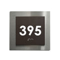 a square sign with the number 395 prominently displayed in white text. - Photo #1