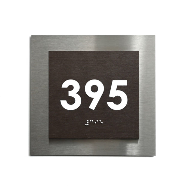 a square sign with the number 395 prominently displayed in white text.