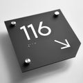 a close up of a sign on a white surface - Photo #7