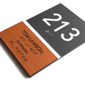 Door Numbers Office Door Number Sign & Name Plates: Acrylic & Wood — "Dragon" Design - Photo #9