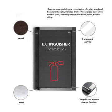 Information signs Fire Extinguisher Wall Sign "Otherside" Design - Photo #12