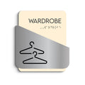 Information signs Wardrobe Closet Sign: Steel Sign — "Downhill" Design - Photo #1